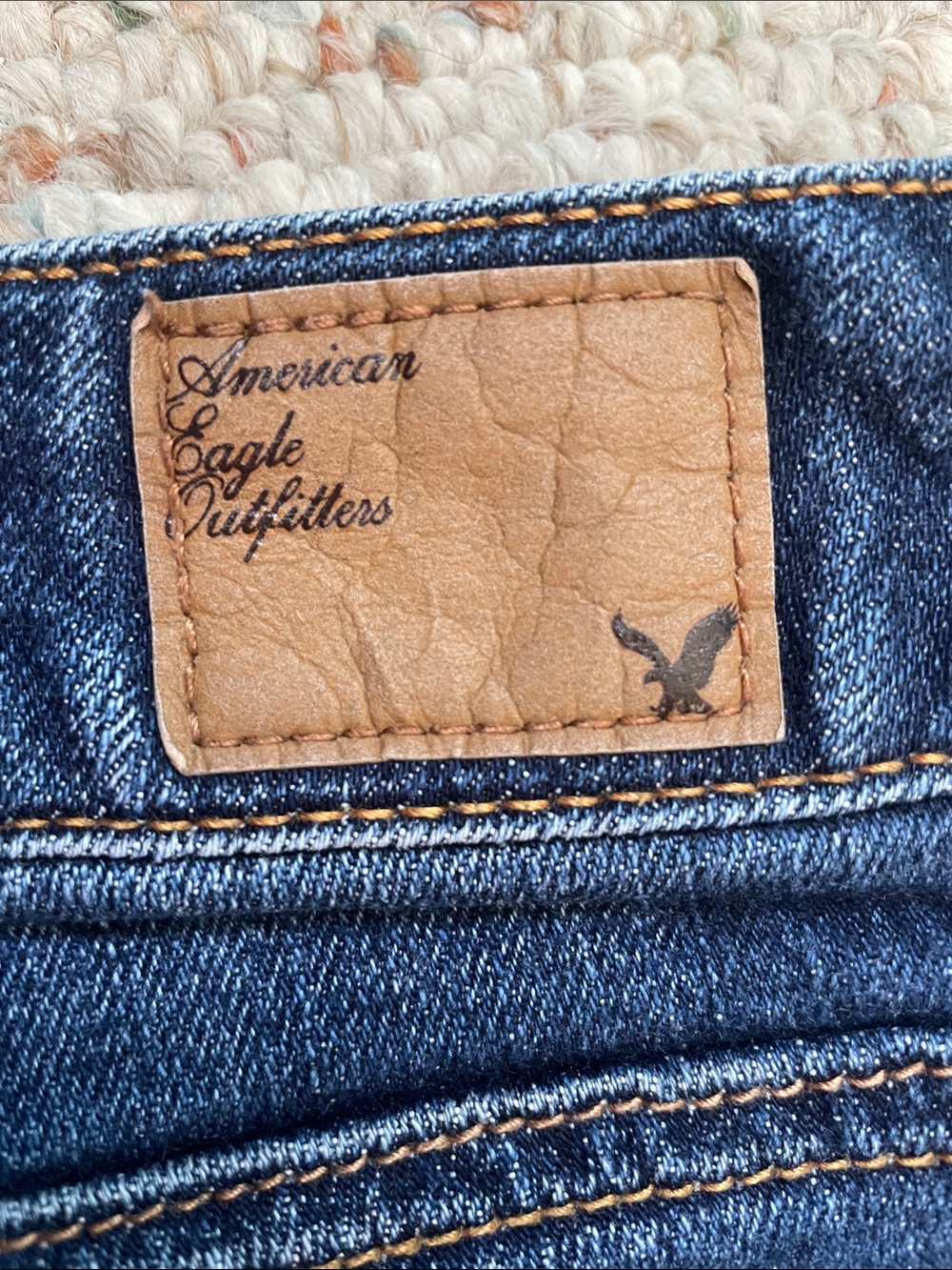 American Eagle Outfitters Dark Blue Denim Women’s Shorts - Picture 3 of 8